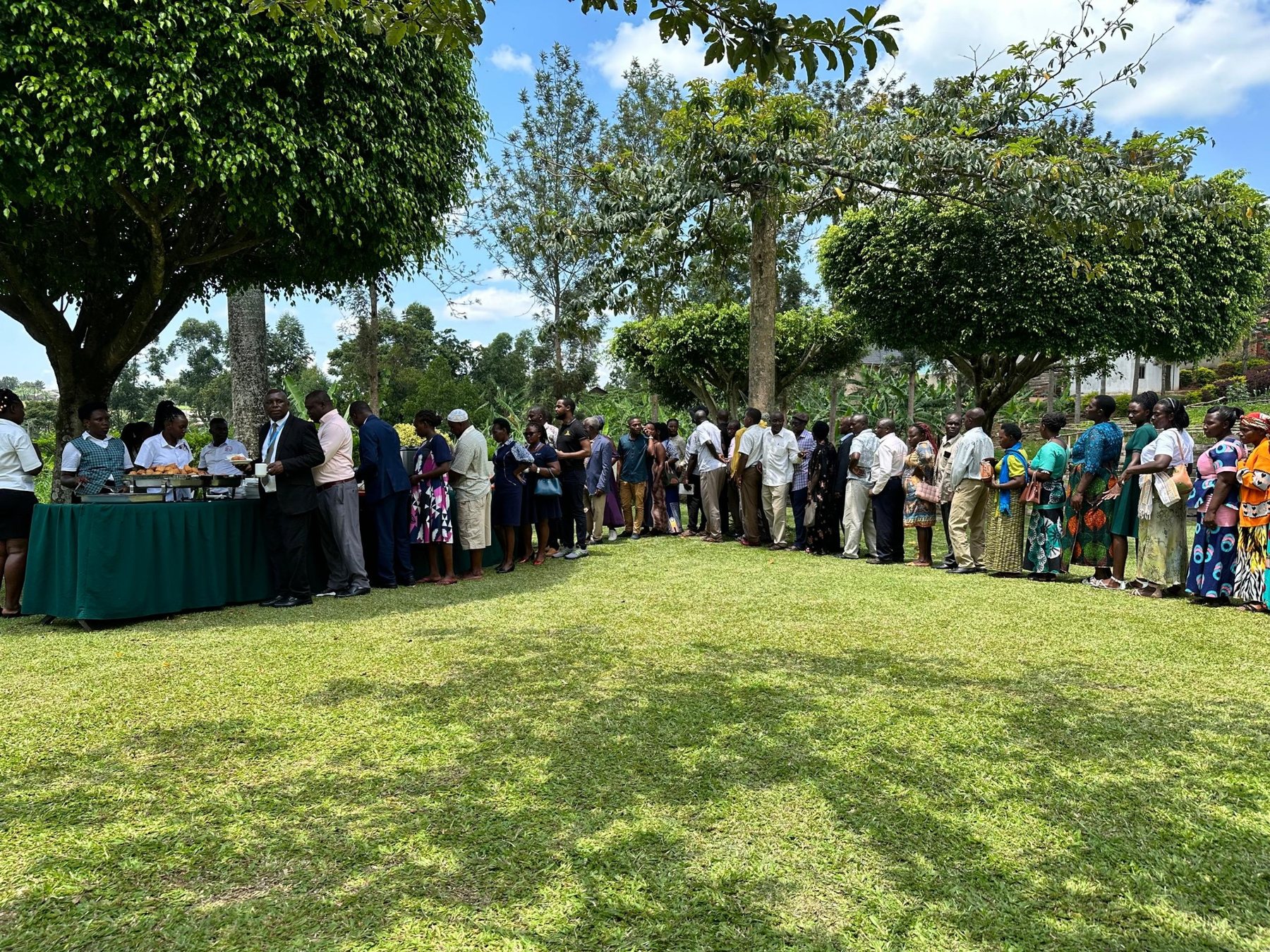 Participants during an event